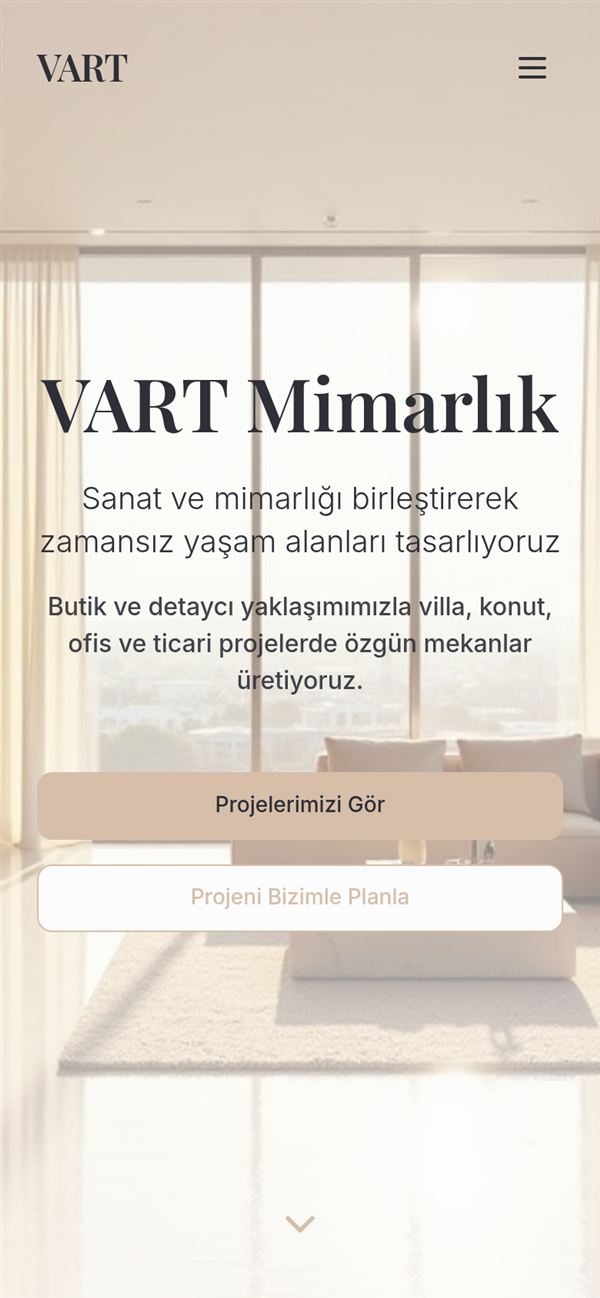 Vart Design web sitesi — Antalya web tasarım örneği